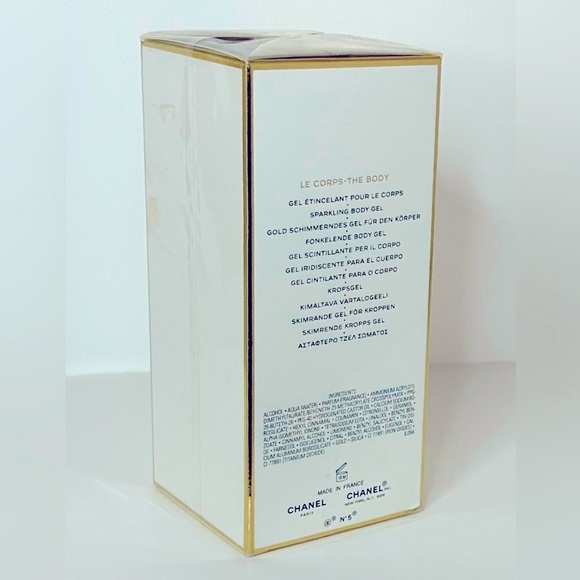 CHANEL Number 5 Fragments D’Or Sparkling Body Gel Rare Brand NEW in Box - Picture 3 of 4